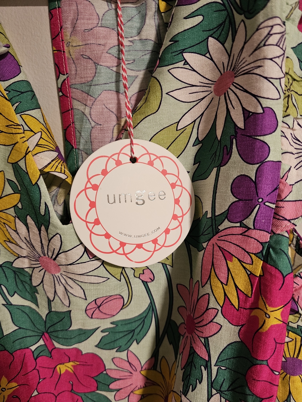 Umgee Multi-Color Floral V-Neck Ruffle Romper - Picture 3 of 3